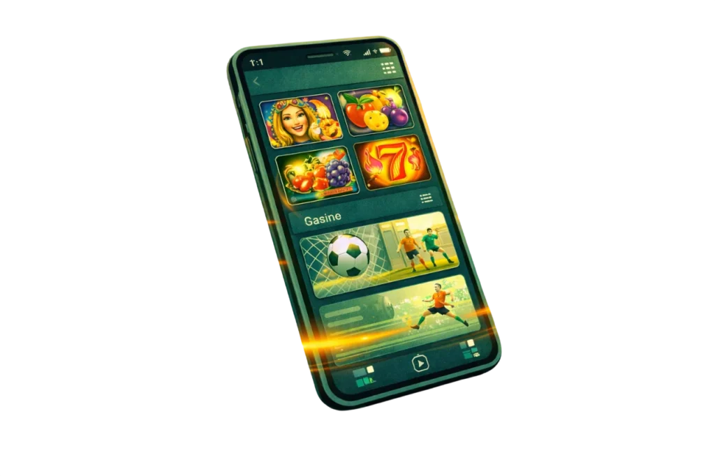  App móvil de Pin Up México en un smartphone con interfaz de casino y apuestas