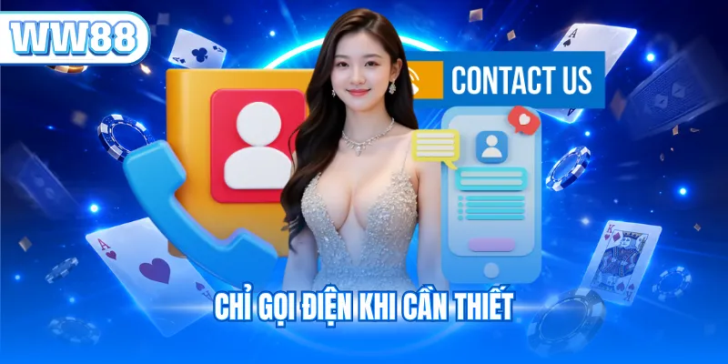 Chỉ gọi điện khi cần thiết