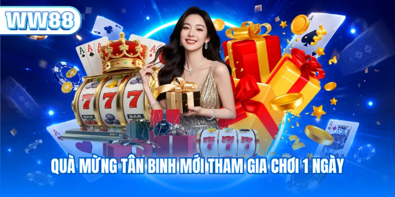 Quà mừng tân binh mới tham gia chơi 1 ngày